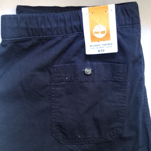 NWT Timberland Men’s Cargo Jogger Pants Black Size 36x30 - Picture 2 of 7